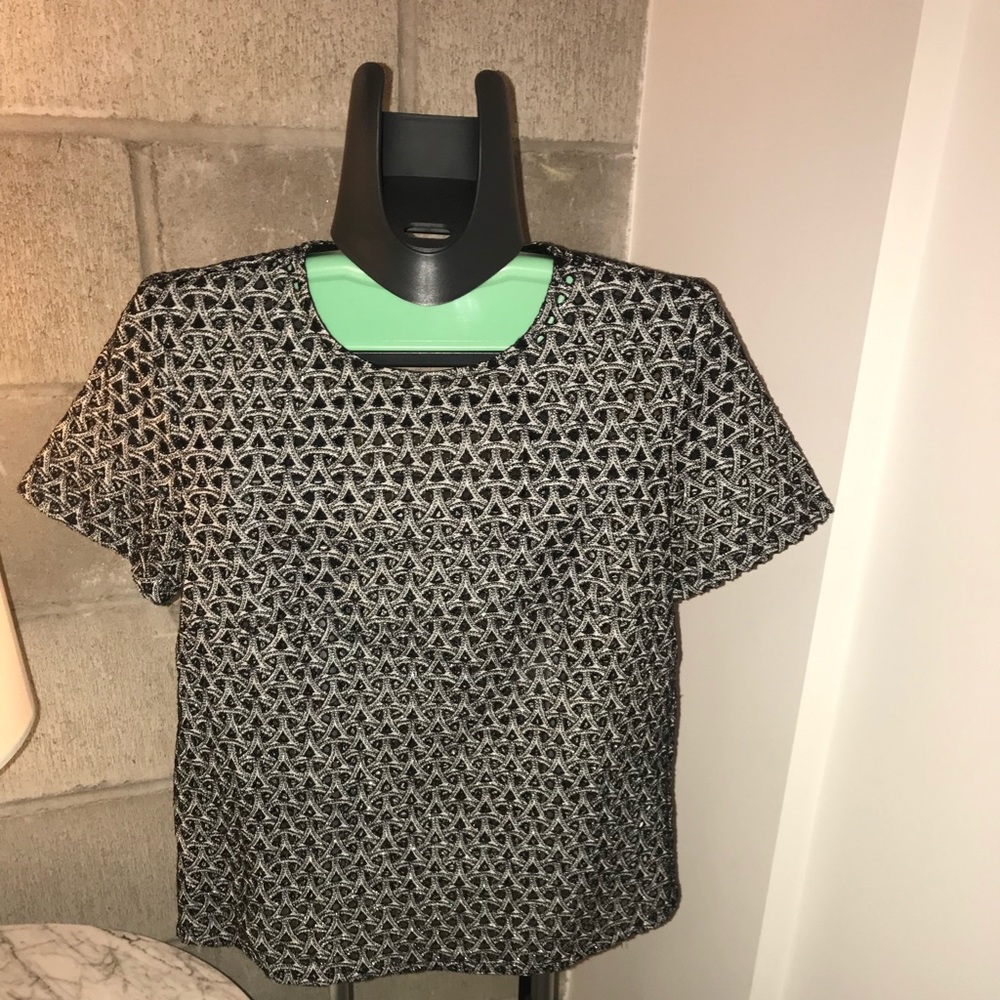 French connection eyelet top